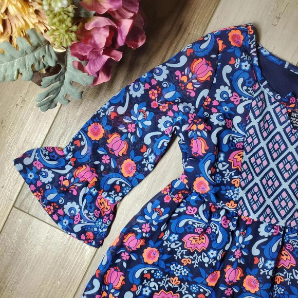 Faded Glory Fg Fashion Boho Hi-Low Dress Girl's Small (6-6X) - Picture 5 of 11